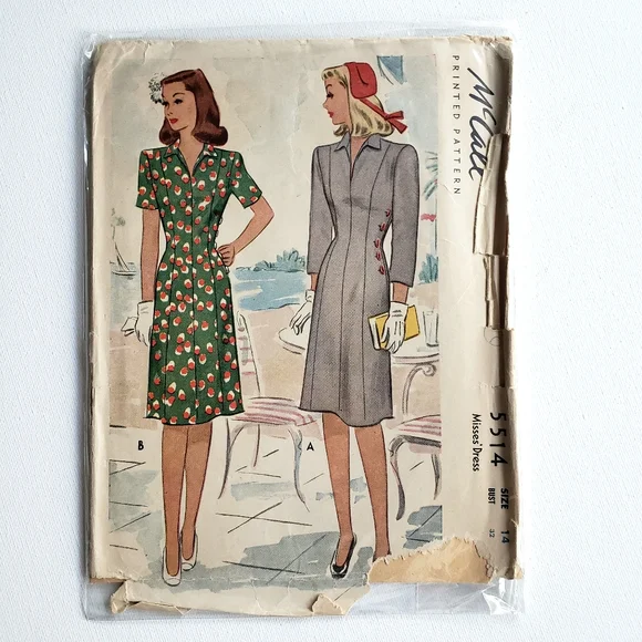 strapless open back dress Buy a 1950s Sewing Pattern, Princess Line Dress in Four Elegant Styles